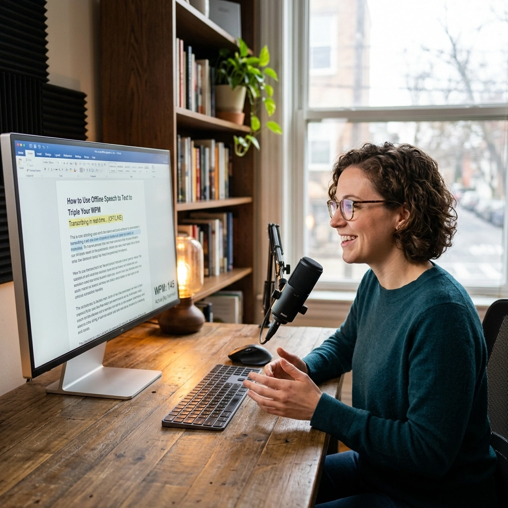 Stop Wasting Time on Typing: How to Use Offline Speech to Text to Triple Your WPM