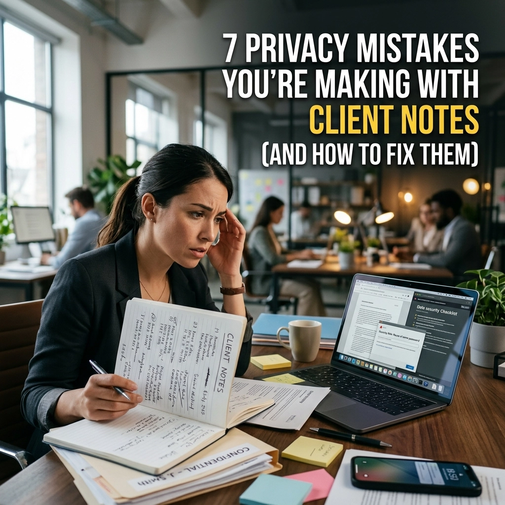 7 Privacy Mistakes You’re Making with Client Notes (and How to Fix Them)